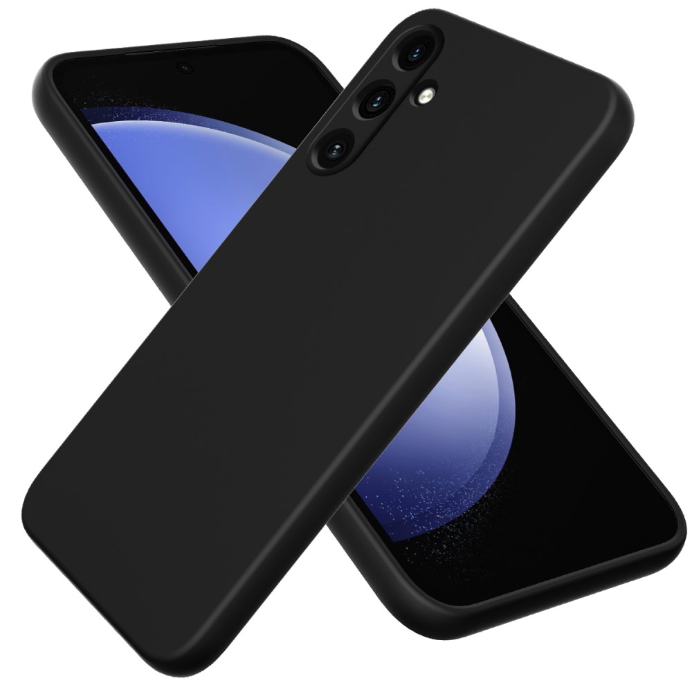  Galaxy A35 5G Skal Liquid Silicone Med Snodd Svart