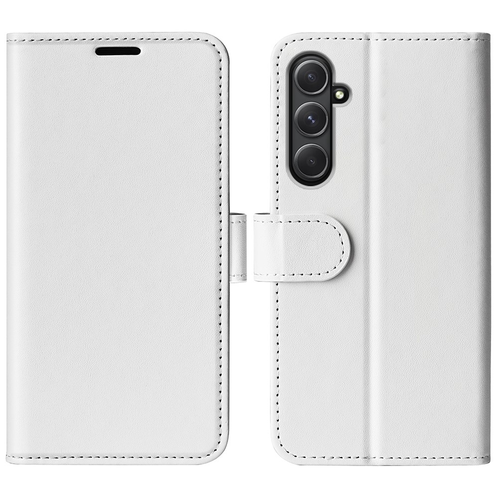  Samsung Galaxy A55 5G Fodral Crazy Horse Läder Vit