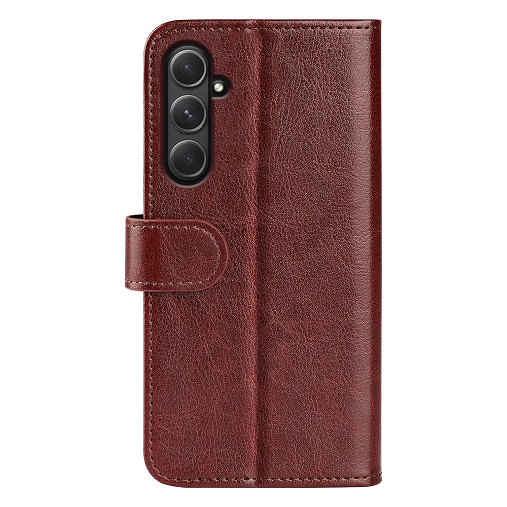  Samsung Galaxy A55 5G Fodral Crazy Horse Läder Brun