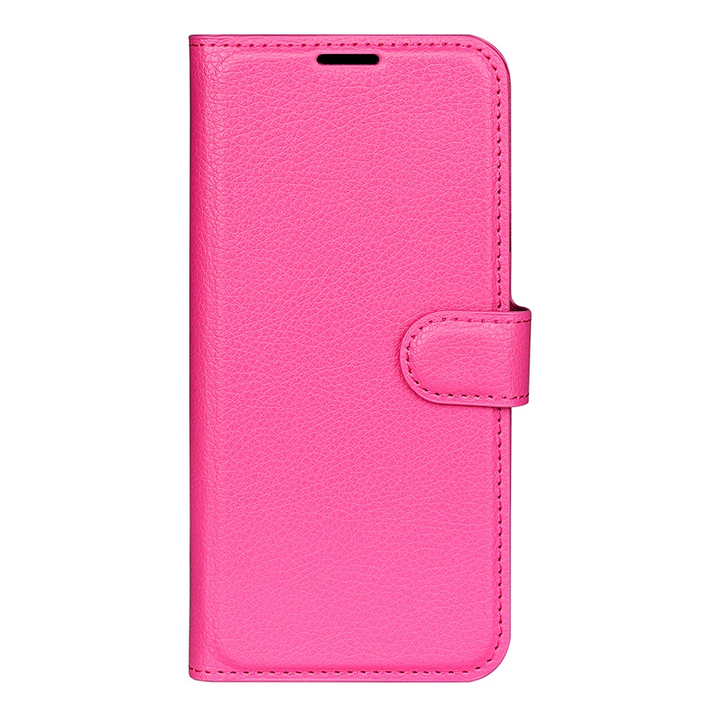  Samsung Galaxy A55 5G Fodral Litchi Läder Rosa