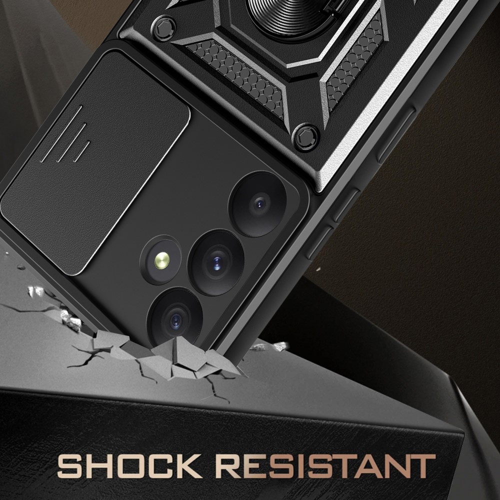 Samsung Galaxy A55 5G Skal CamShield Ring Svart