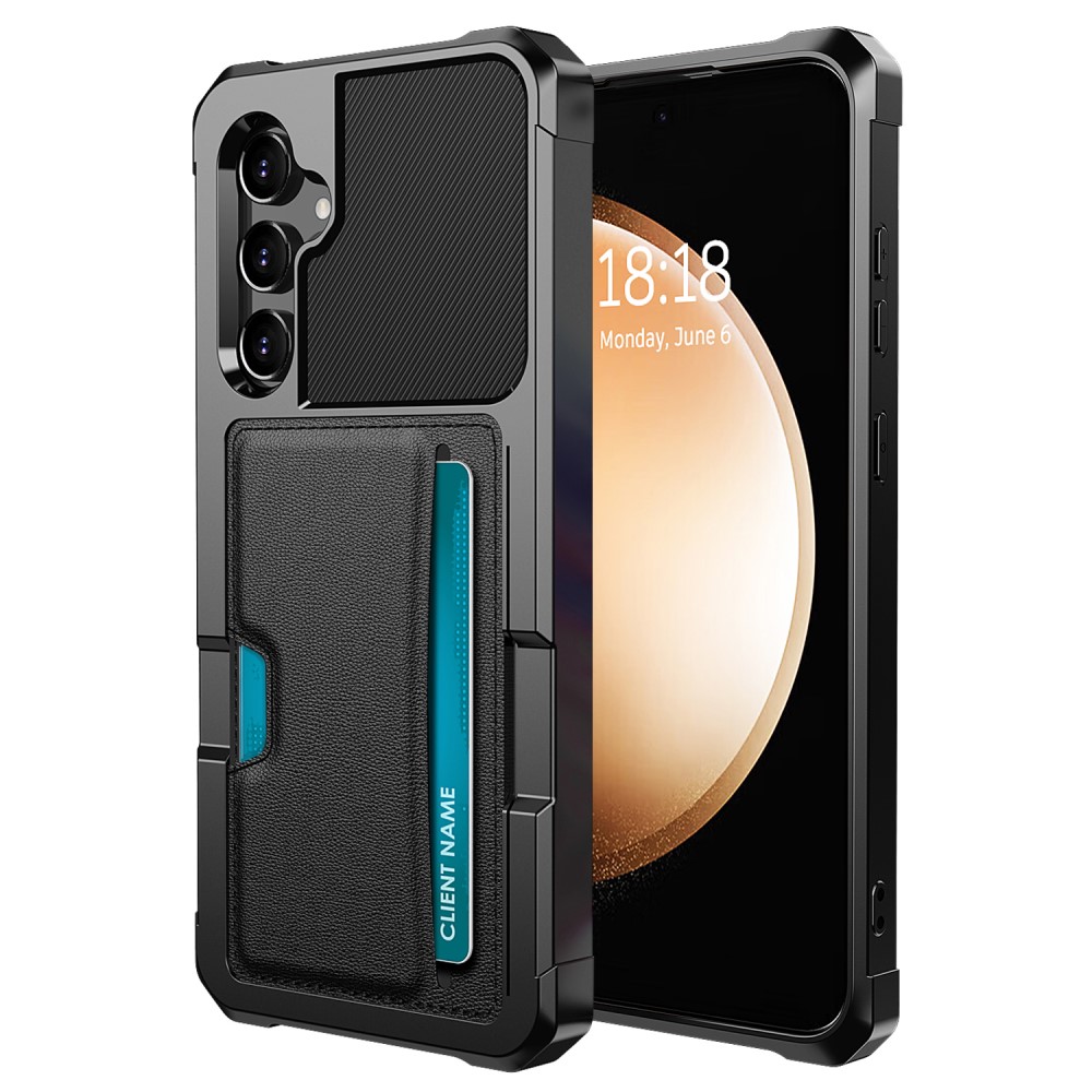  Samsung Galaxy A35 5G Skal Shockproof Med Kortfack Svart