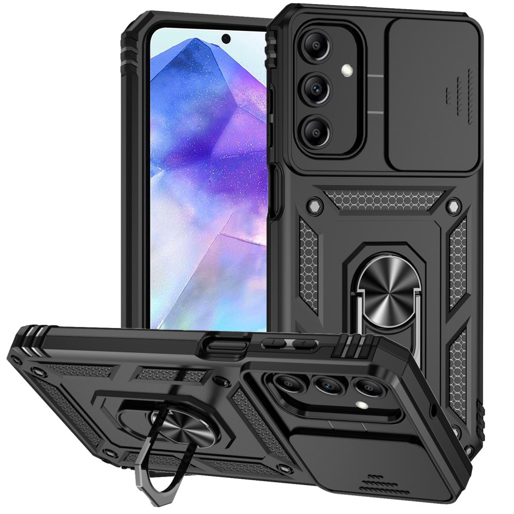  Samsung Galaxy A35 5G Skal CamShield Ring Svart