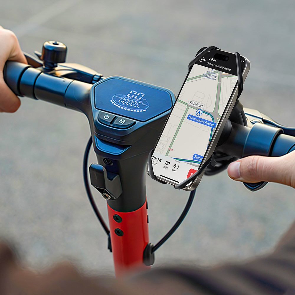 JOYROOM Joyroom Mobilhållare Cykelstyre Silikonband Svart