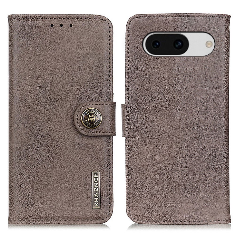 KHAZNEH KHAZNEH Google Pixel 8A Fodral Läder Khaki