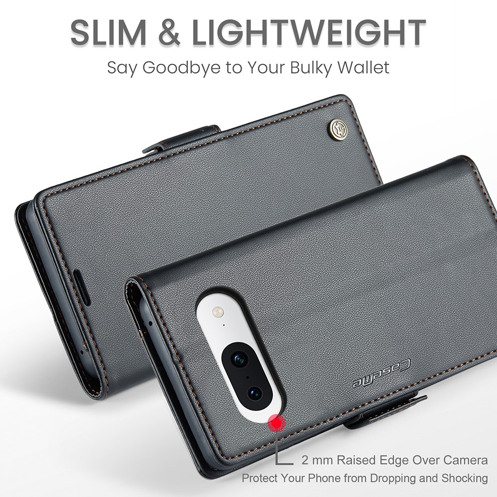 CASEME CASEME Google Pixel 8A Fodral Läder RFID Svart