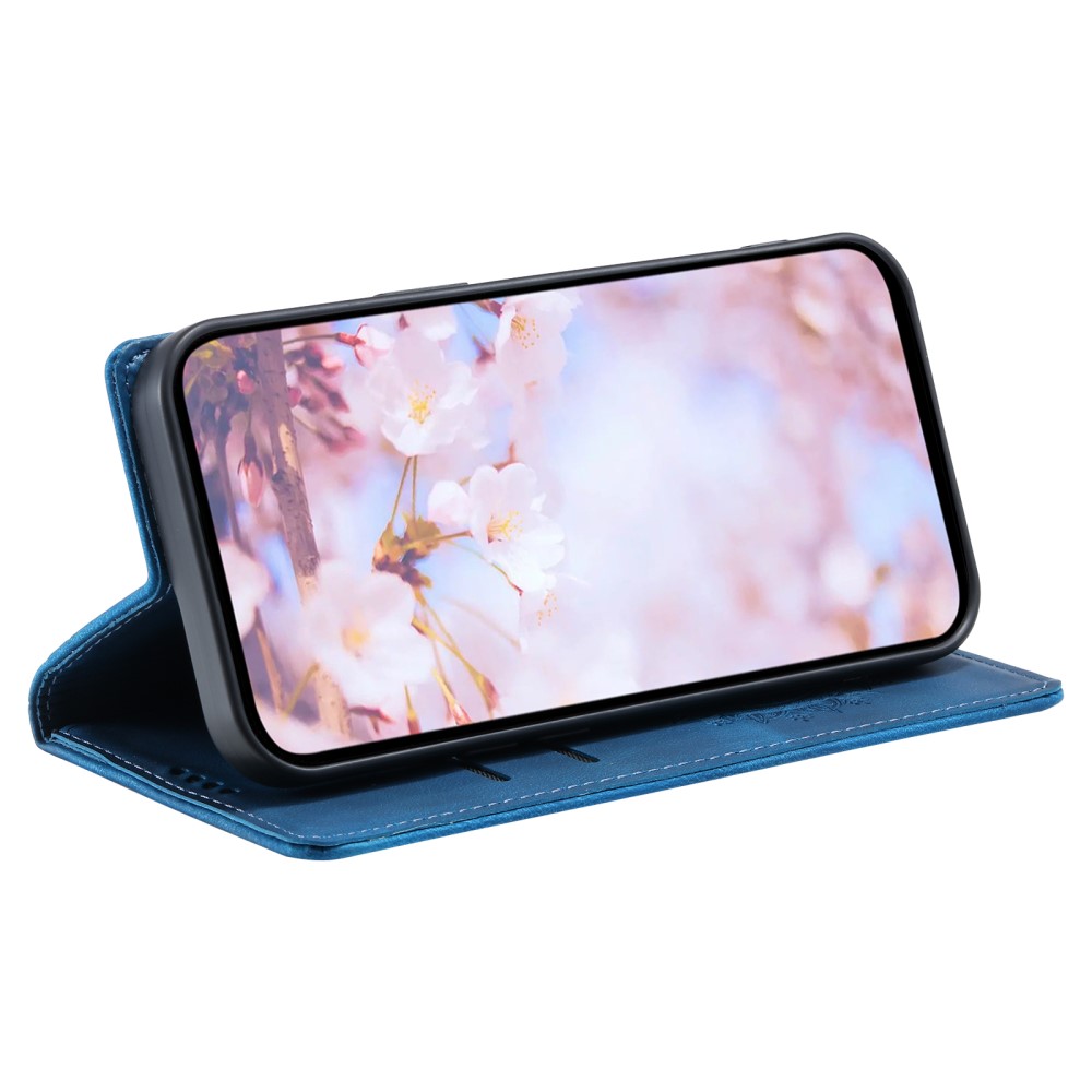  Motorola Moto G04 4G/G24 4G Fodral Filp Mandala Blå
