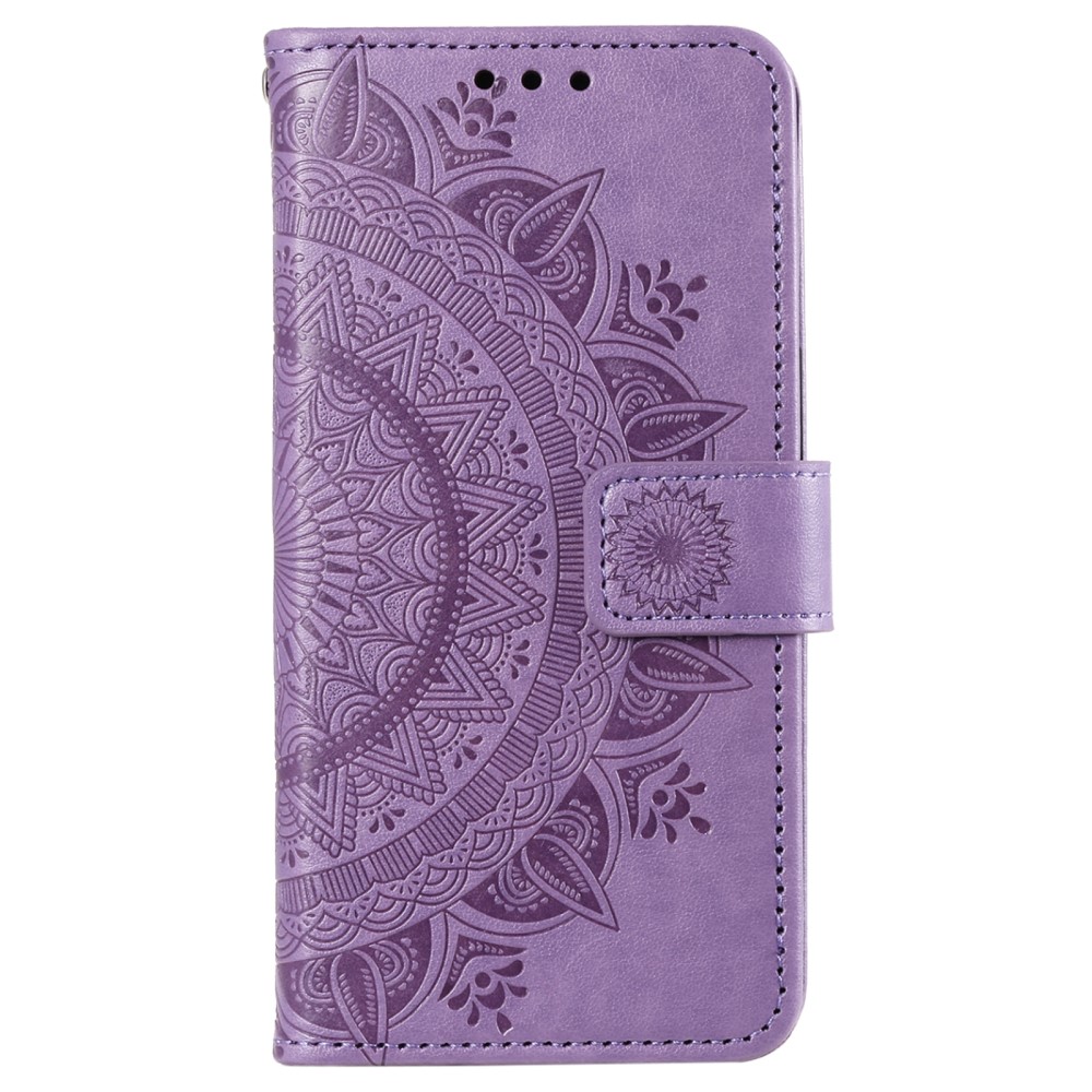  Sony Xperia 10 VI Mandala Läder Fodral Lila
