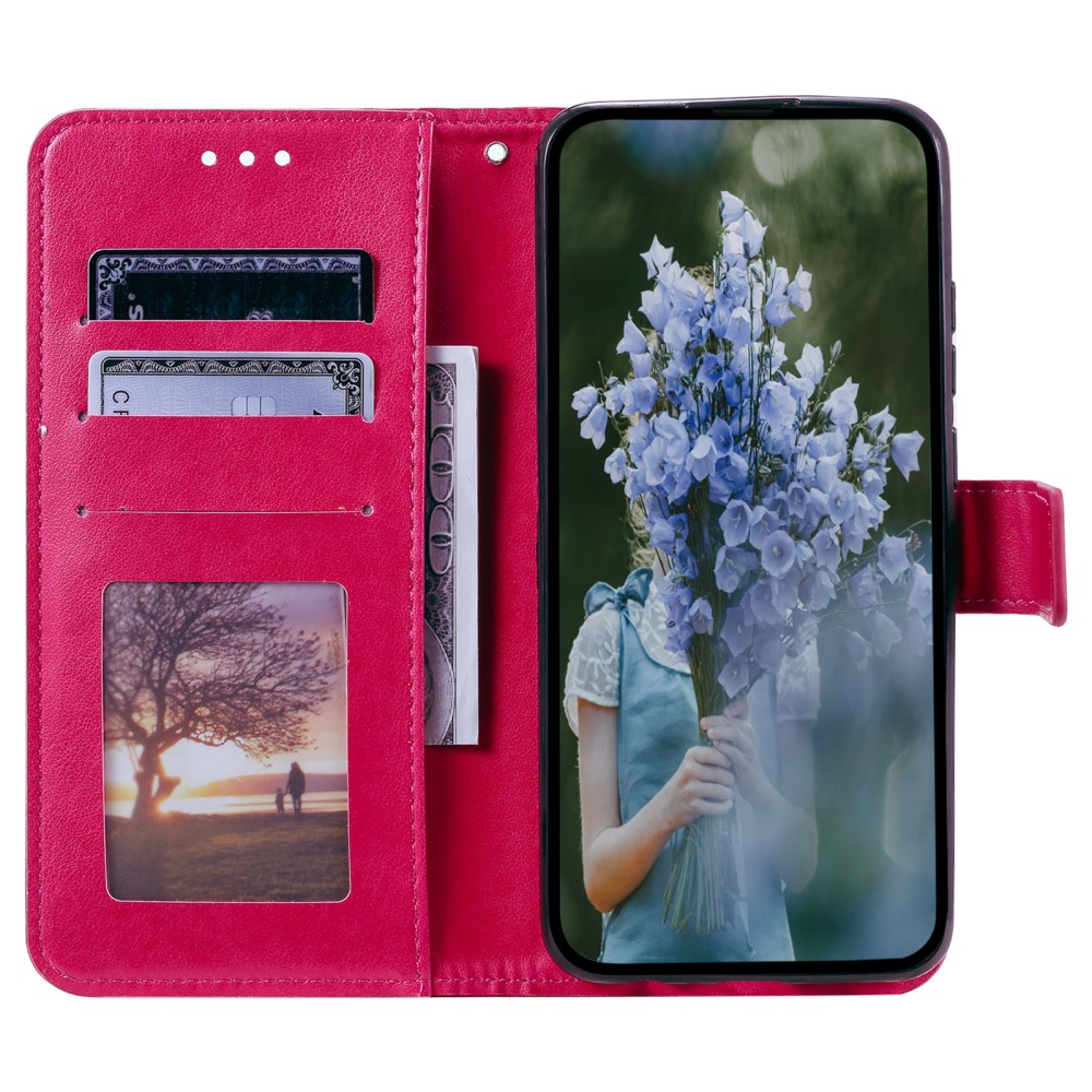  Sony Xperia 1 VI Mandala Läder Fodral Rosa