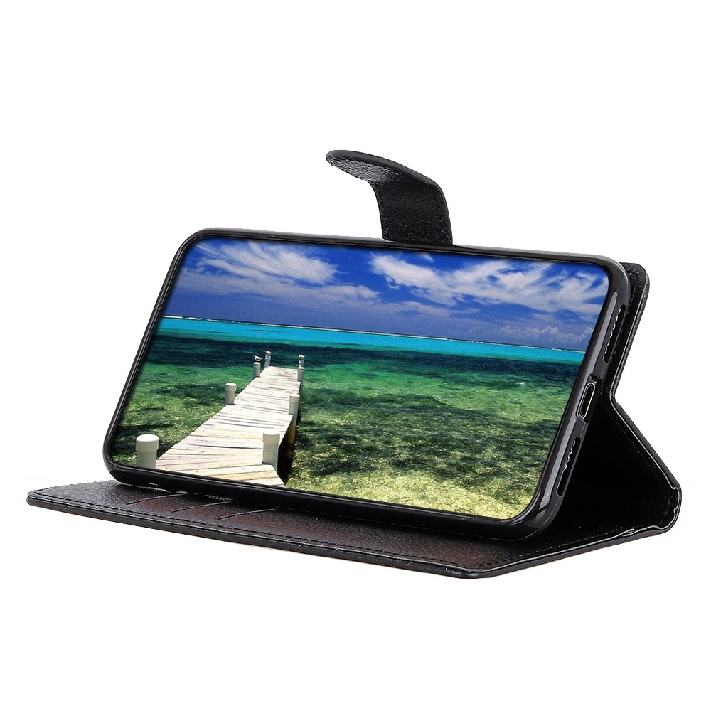  Motorola Moto G04 4G/G24 4G Litchi Läder Fodral Svart