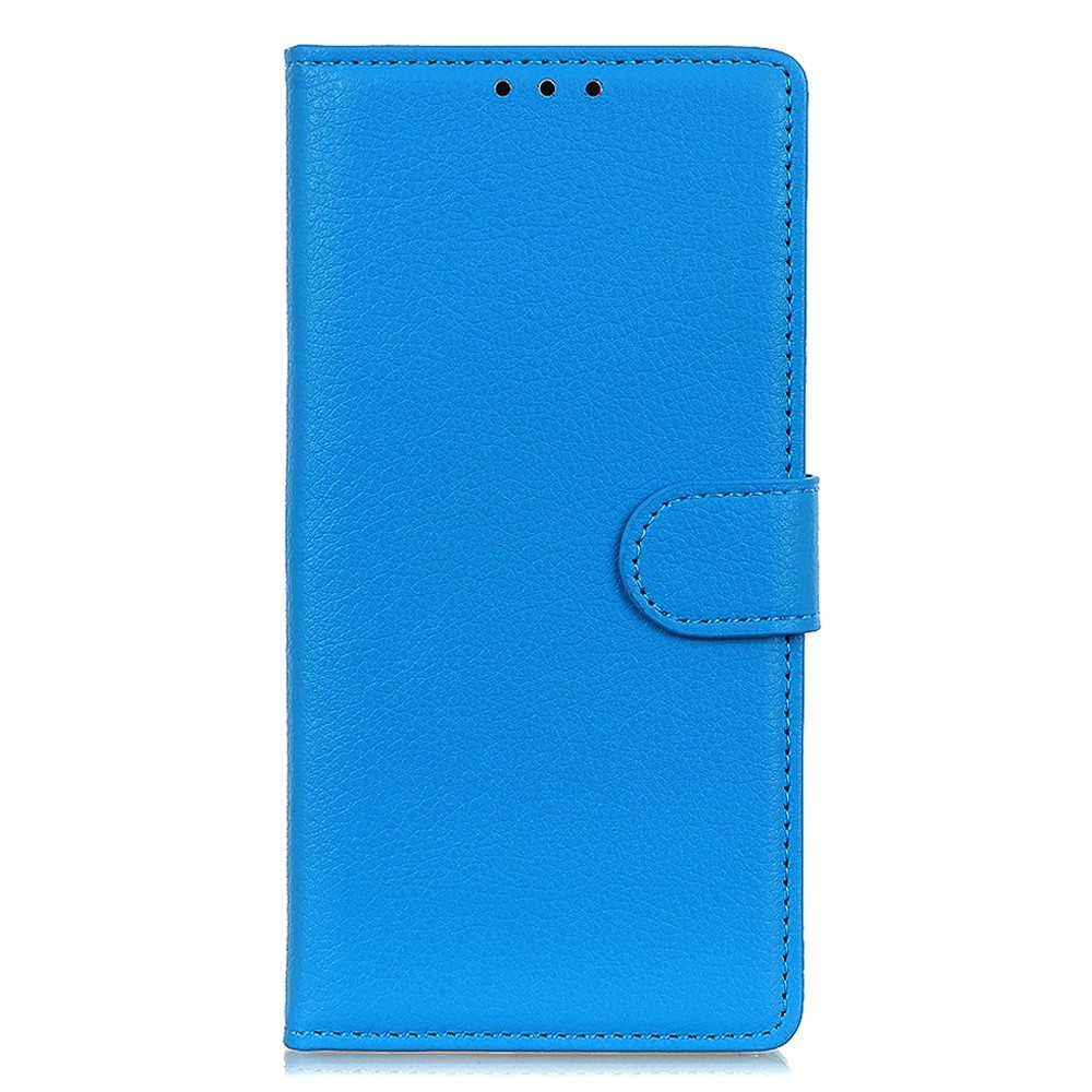  Motorola Moto G04 4G/G24 4G Litchi Läder Fodral Blå