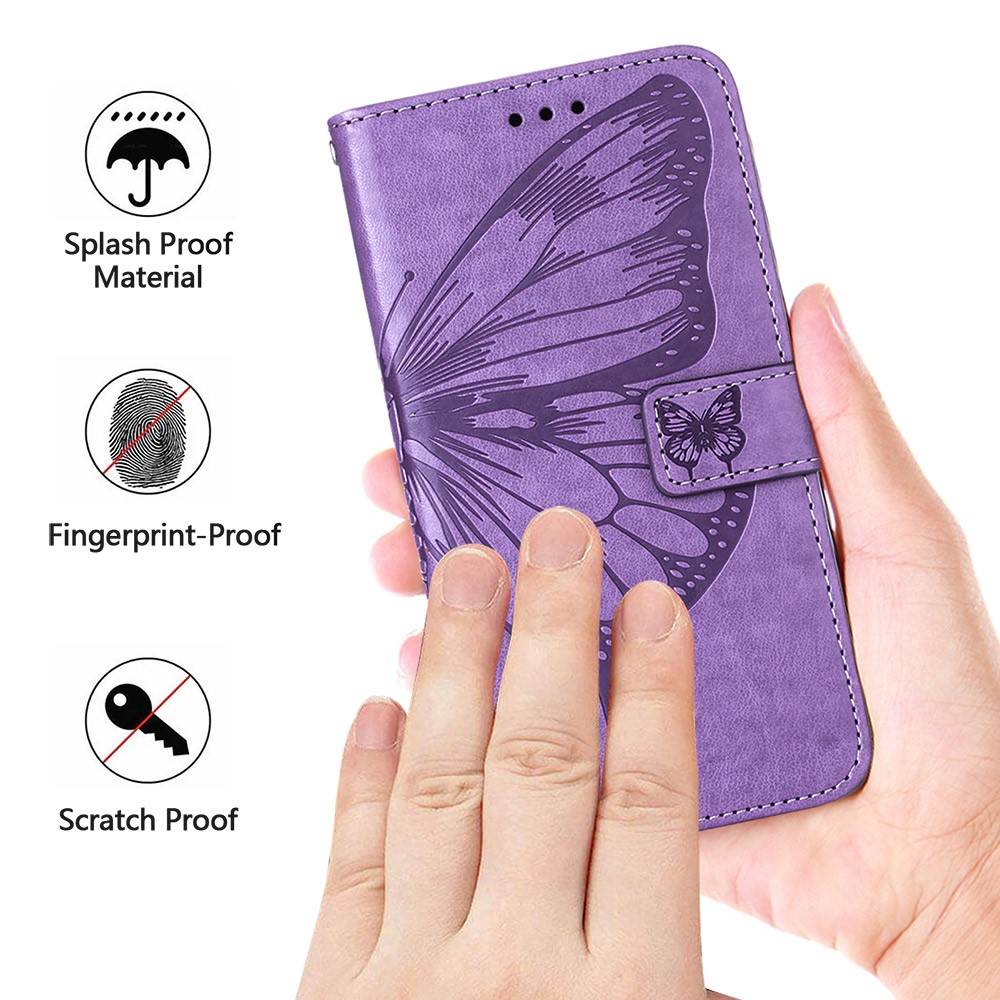  Motorola Moto G04 4G/G24 4G Butterfly Fodral Roséguld
