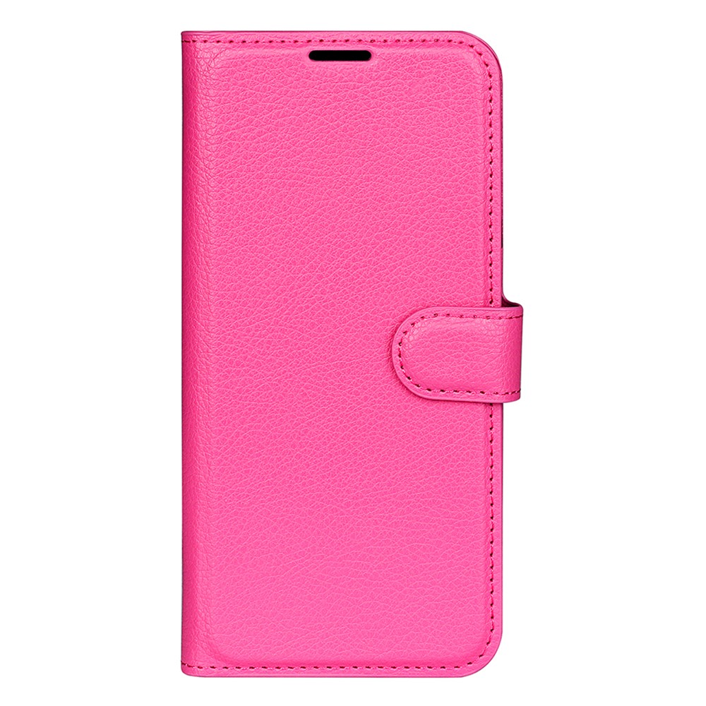  Motorola Moto G04 4G/G24 4G Fodral Litchi Läder Rosa