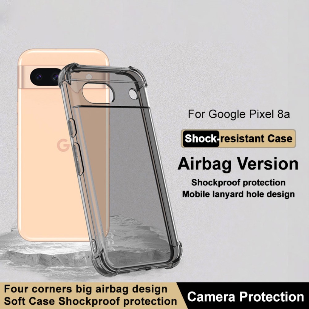 IMAK IMAK Google Pixel 8A Skal Shockproof TPU Tonad Svart
