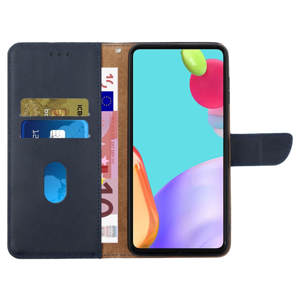  Sony Xperia 10 VI Fodral Äkta Läder Blå