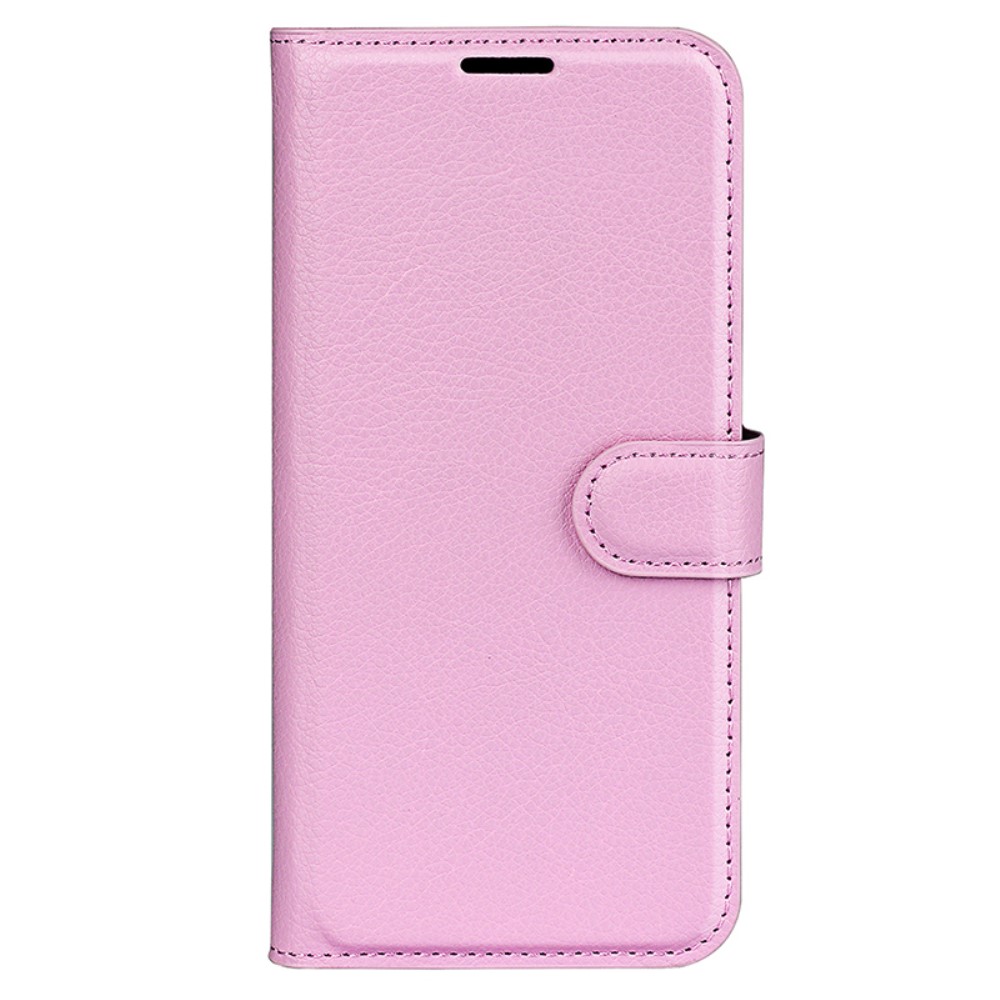  Sony Xperia 1 VI Fodral Litchi Läder Ljus Rosa