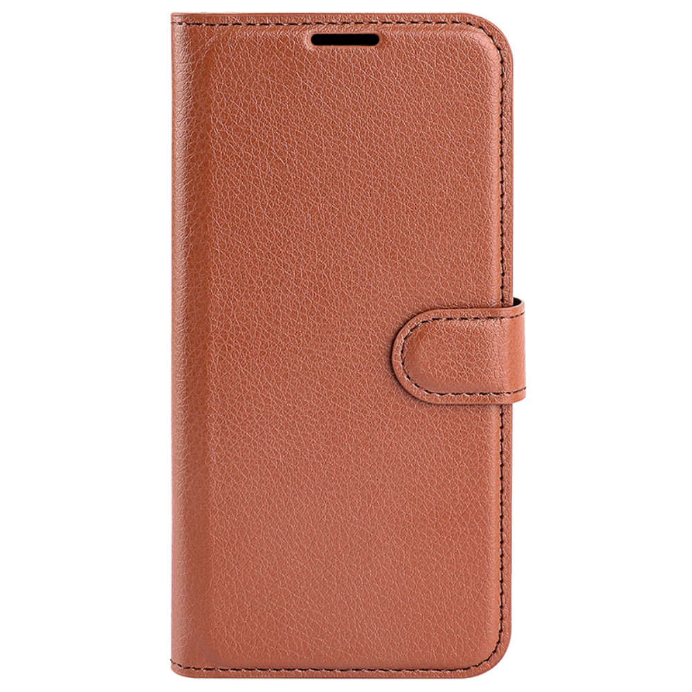  Sony Xperia 1 VI Fodral Litchi Läder Brun