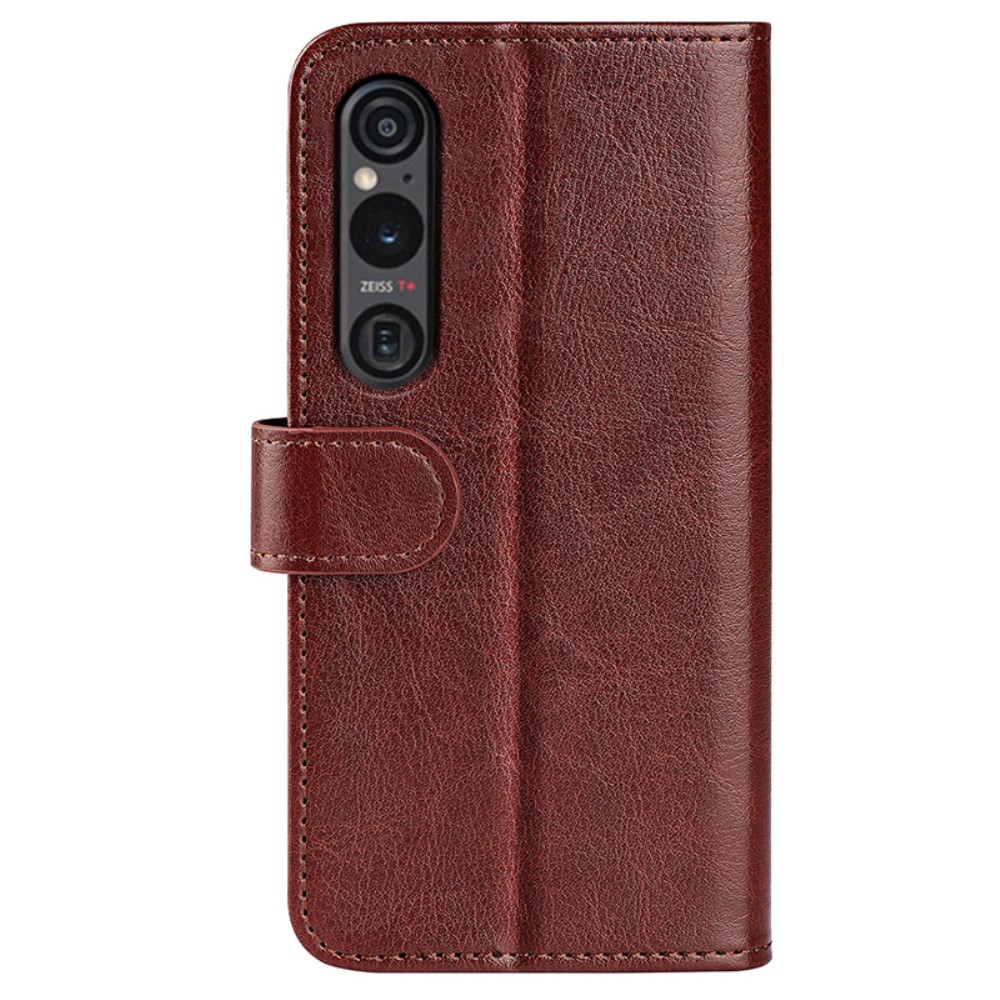  Sony Xperia 1 VI Fodral Crazy Horse Läder Brun