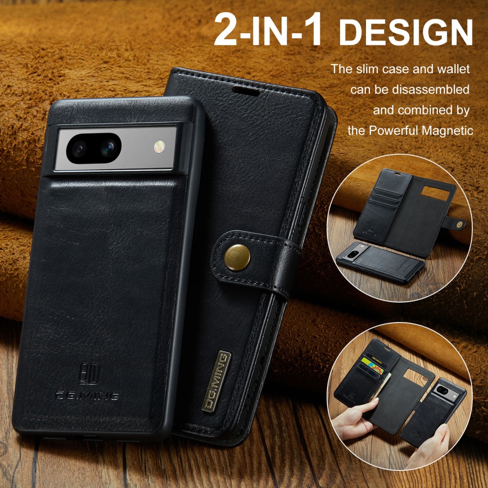 DG.MING DG.MING Google Pixel 8A 2in1 Magnet Fodral Svart