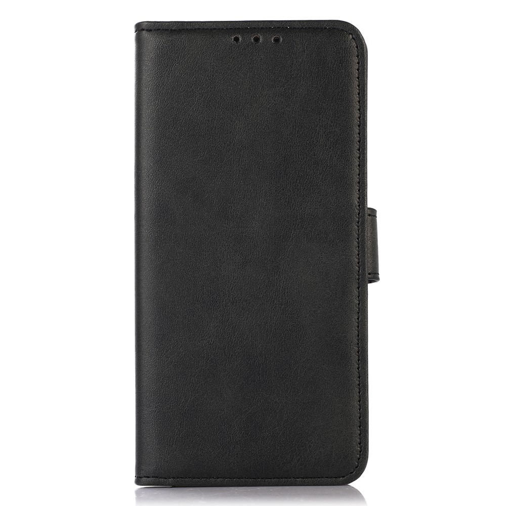  Sony Xperia 10 VI Läder Fodral Läder Solid Svart