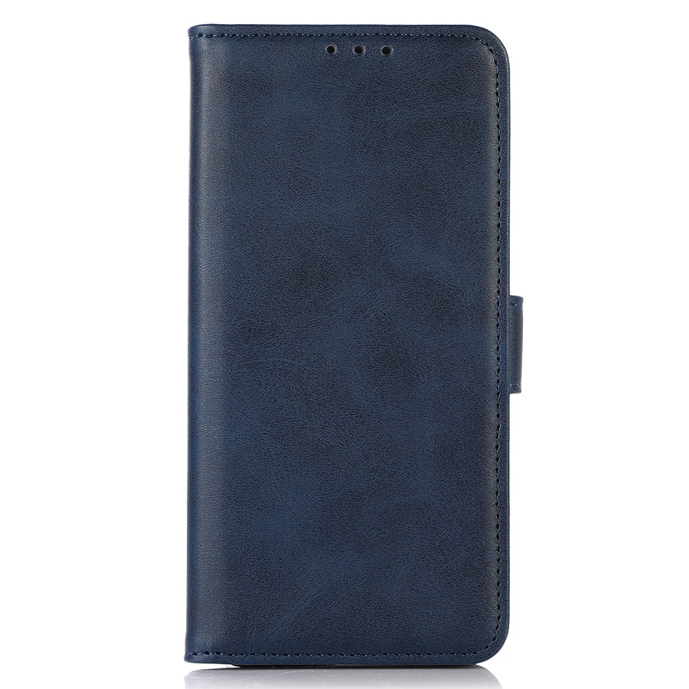  Sony Xperia 10 VI Läder Fodral Läder Solid Blå