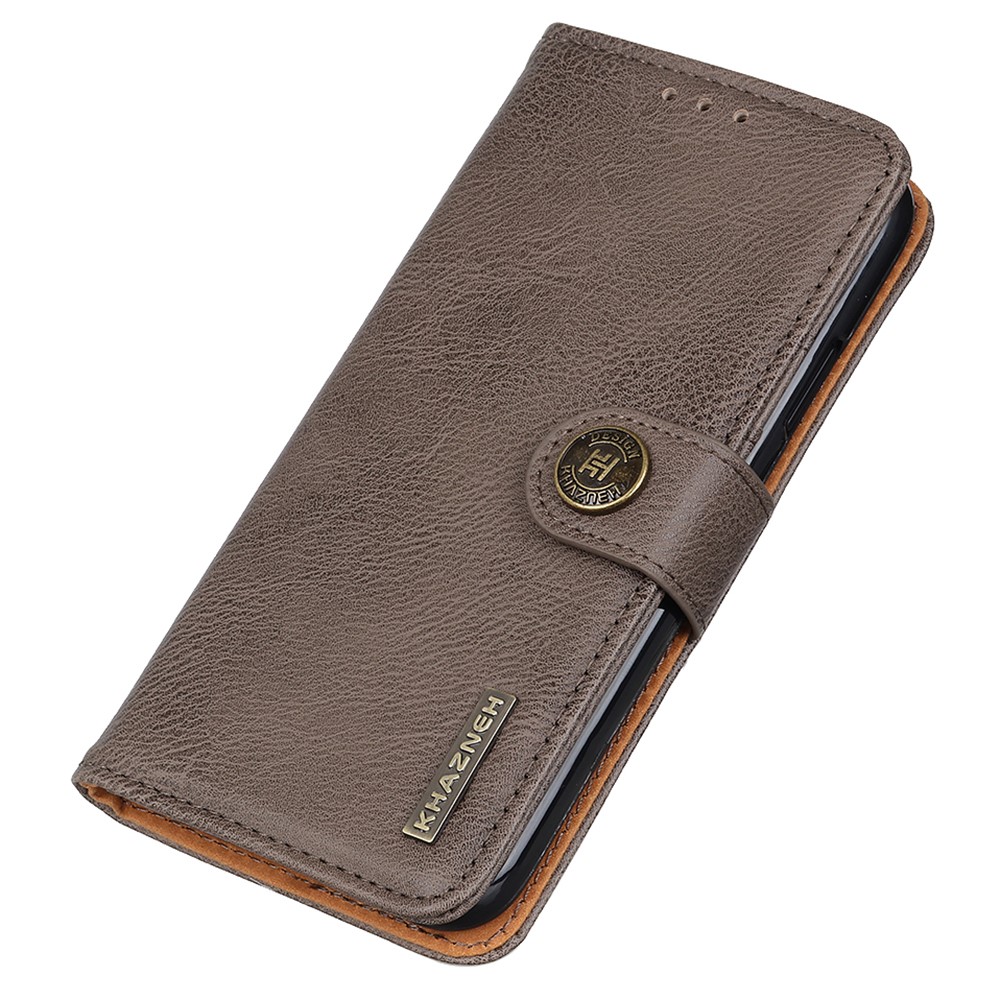KHAZNEH KHAZNEH Motorola Edge 50 Fusion 5G Läder Fodral Khaki