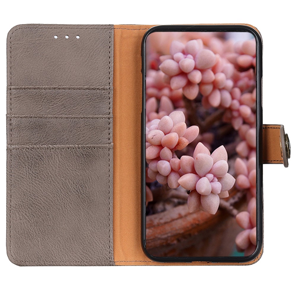 KHAZNEH KHAZNEH Sony Xperia 10 VI Läder Fodral Khaki