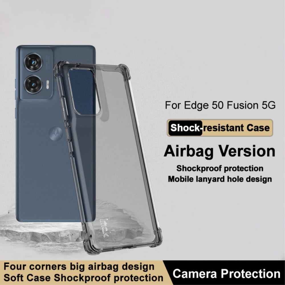 IMAK IMAK Motorola Edge 50 Fusion 5G TPU Skal Tonad Svart