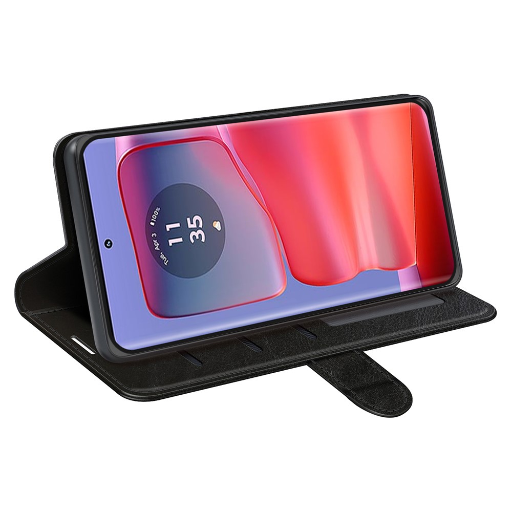  Motorola Edge 50 Pro 5G Crazy Horse Fodral Svart