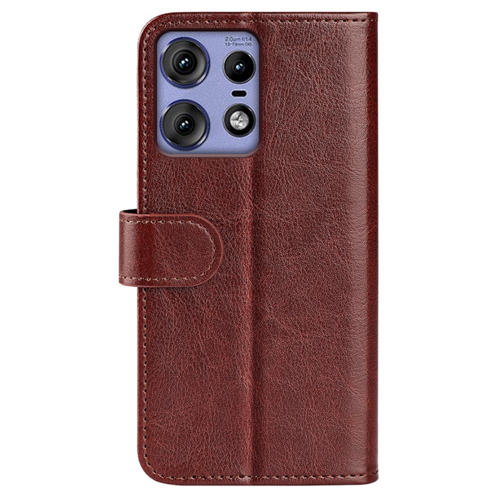  Motorola Edge 50 Pro 5G Crazy Horse Fodral Brun