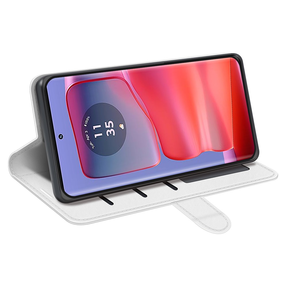  Motorola Edge 50 Pro 5G Crazy Horse Fodral Vit
