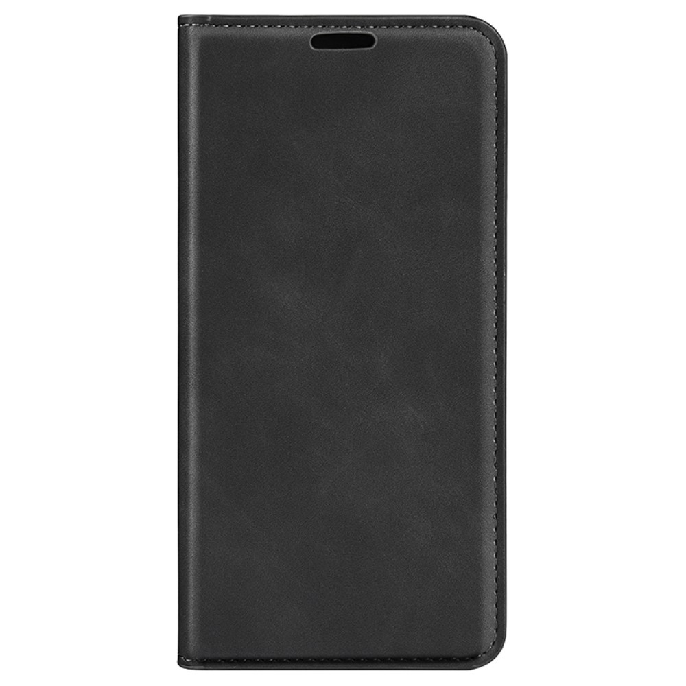  Motorola Edge 50 Pro 5G Retro Läder Flip Fodral Svart