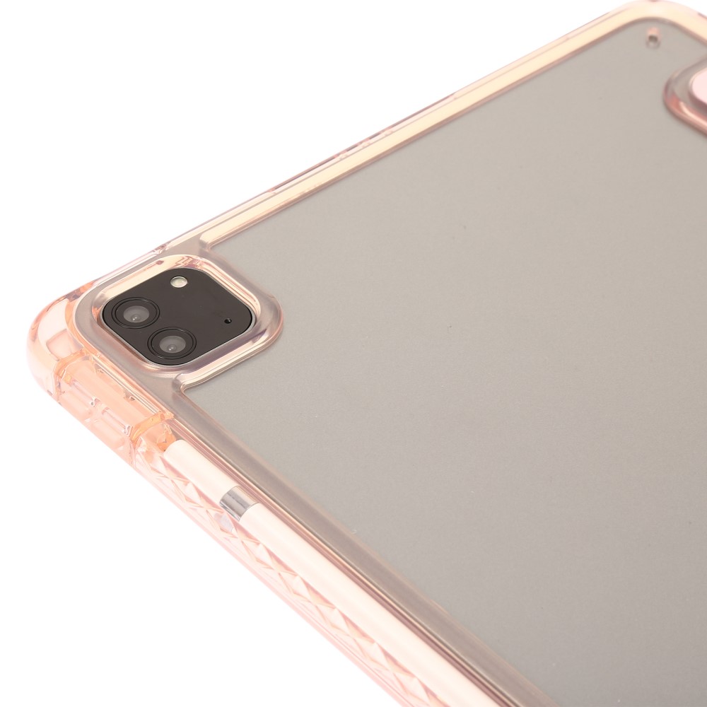  iPad Pro 13 2025/2024 Tri-Fold Fodral Med Penhållare Ljus Rosa