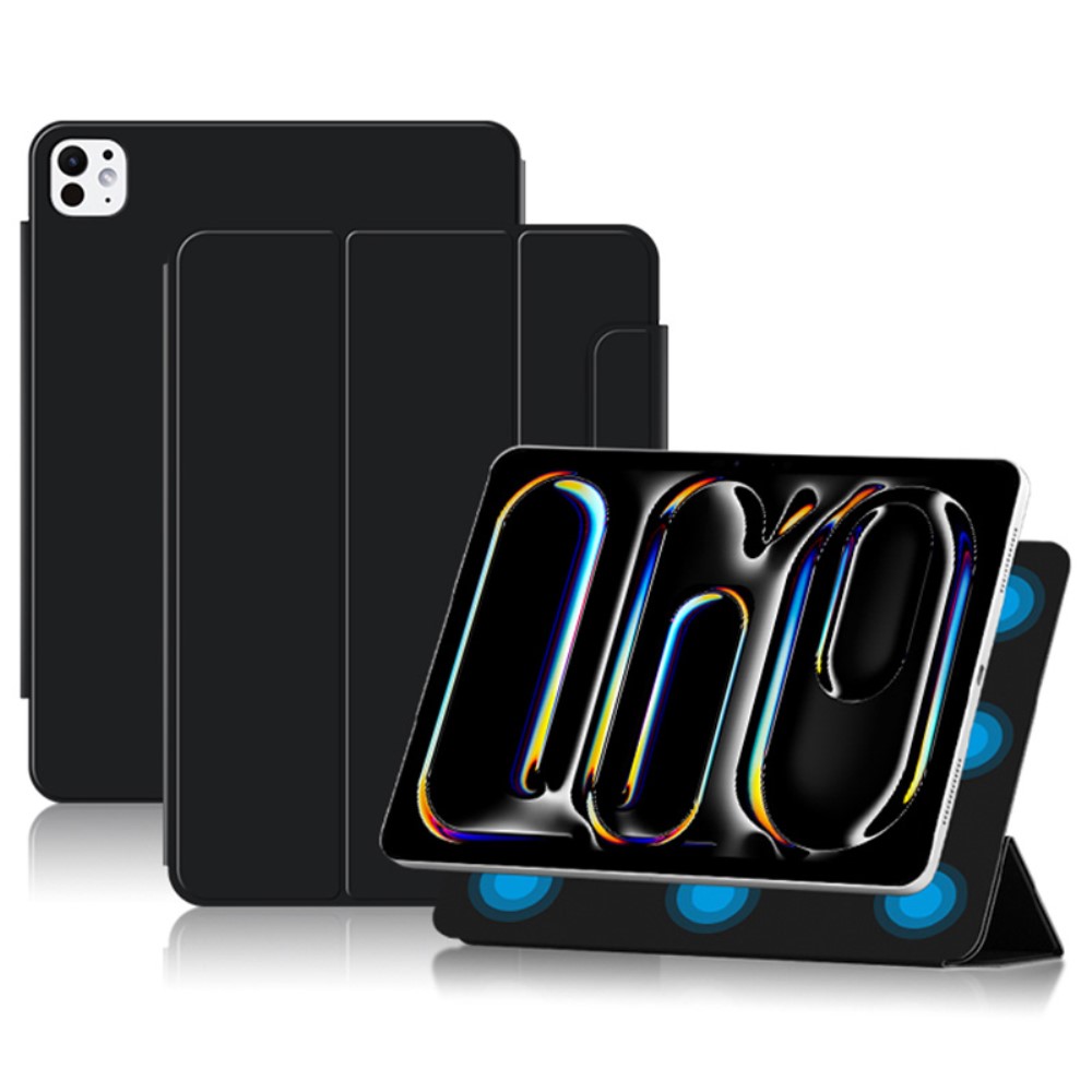  iPad Pro 11 2025/2024 2in1 Magnetiskt Fodral Svart