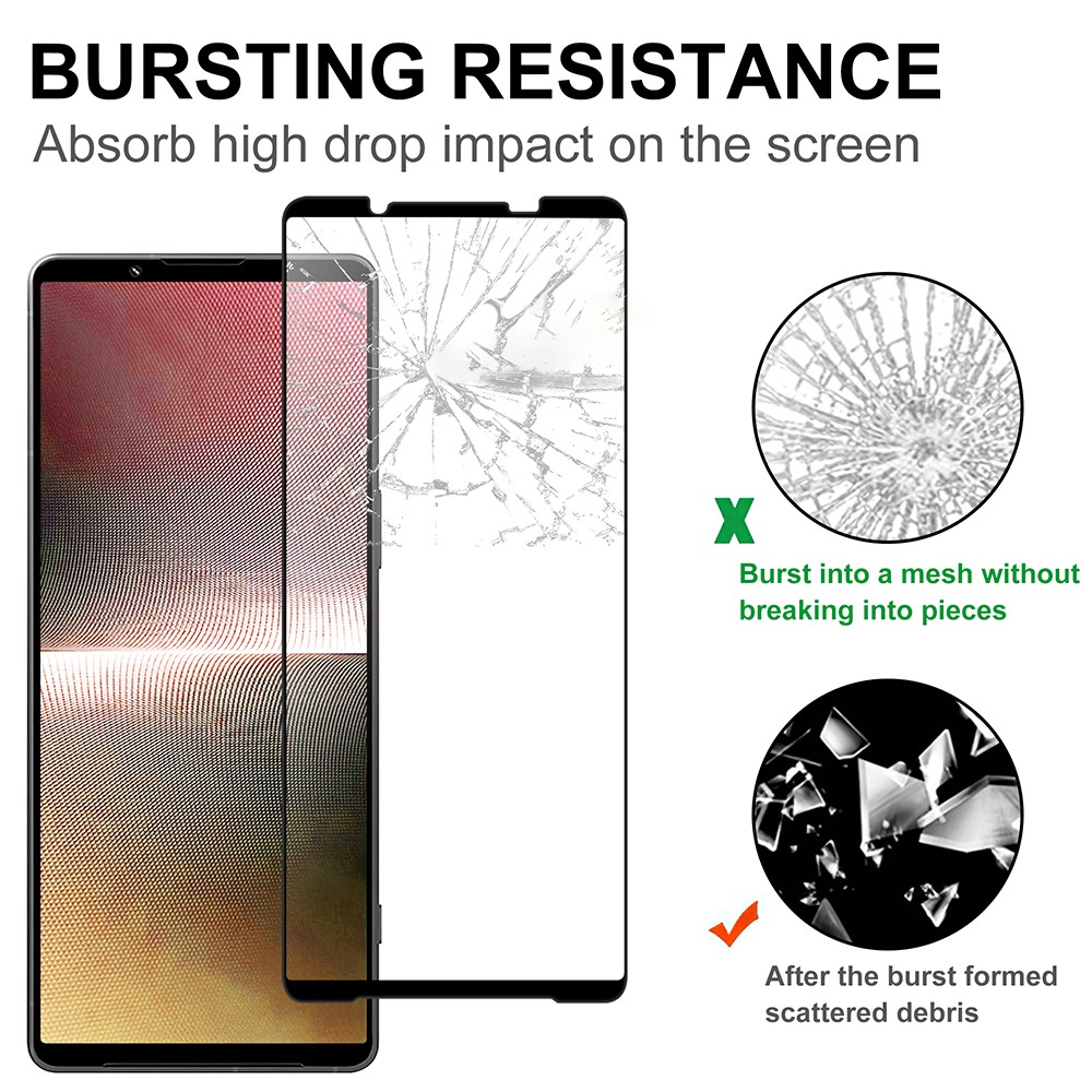  Sony Xperia 1 VI Heltäckande Skärmskydd Transparent