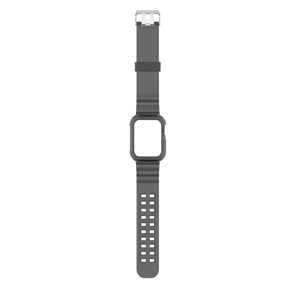  Apple Watch 38/40/41/42 mm Kristall Skal/Armband Tonad Svart