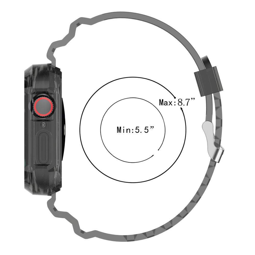  Apple Watch 38/40/41/42 mm Kristall Skal/Armband Transparent
