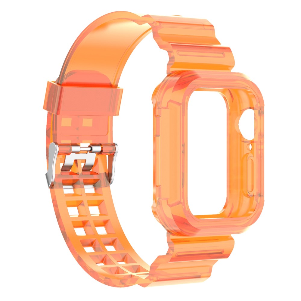 Apple Watch 38/40/41/42 mm Kristall Skal/Armband Orange