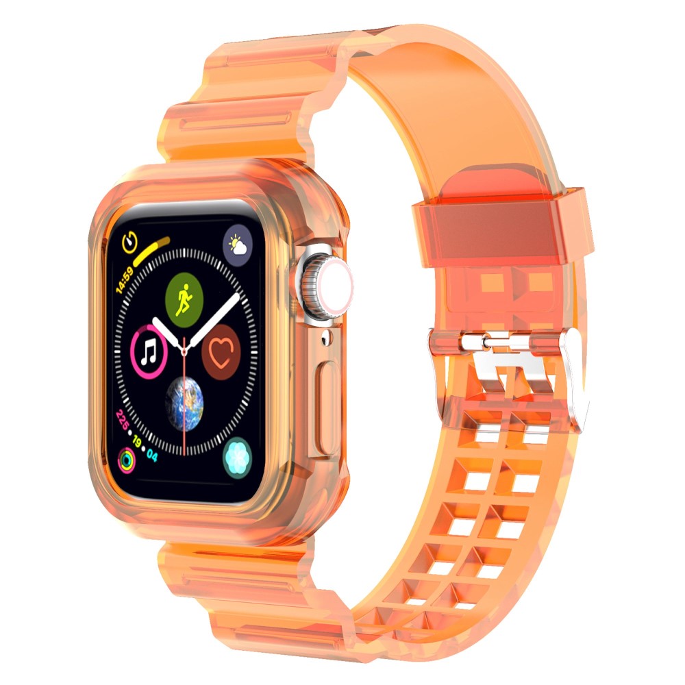  Apple Watch 38/40/41/42 mm Kristall Skal/Armband Orange