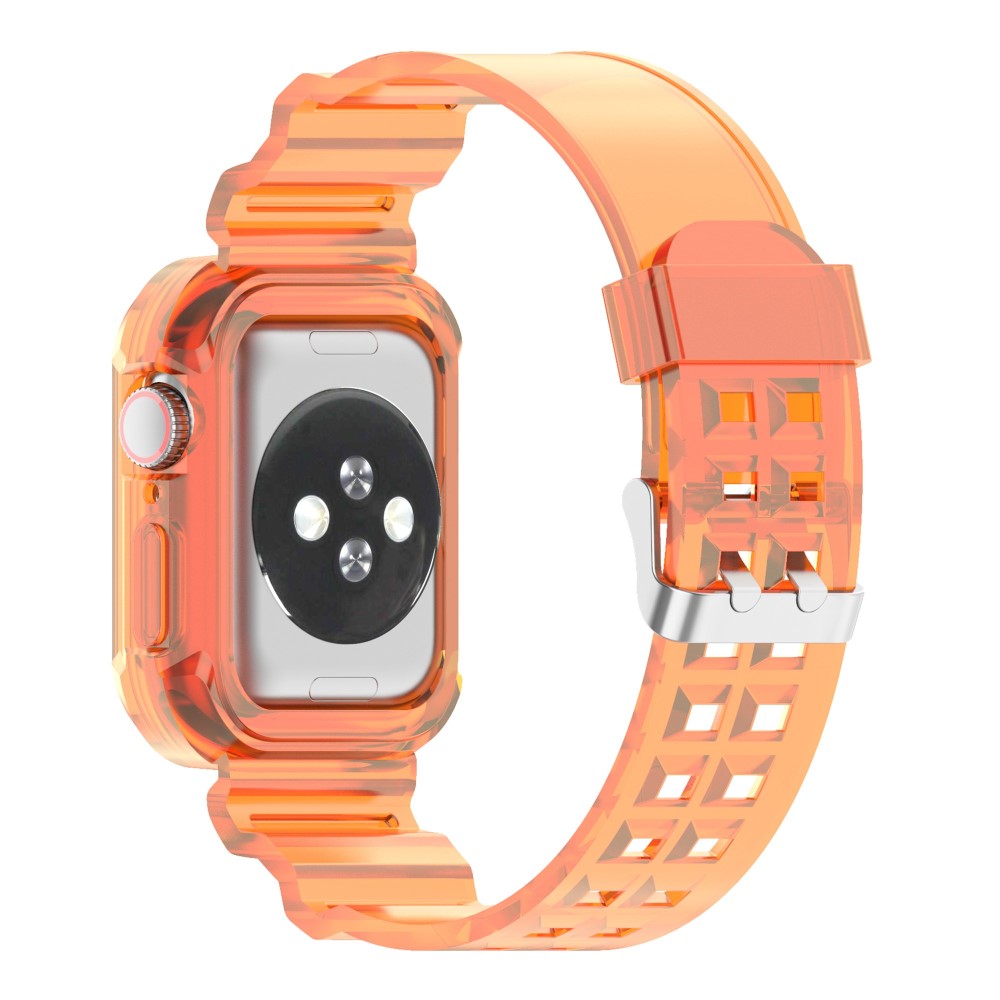  Apple Watch 38/40/41/42 mm Kristall Skal/Armband Orange