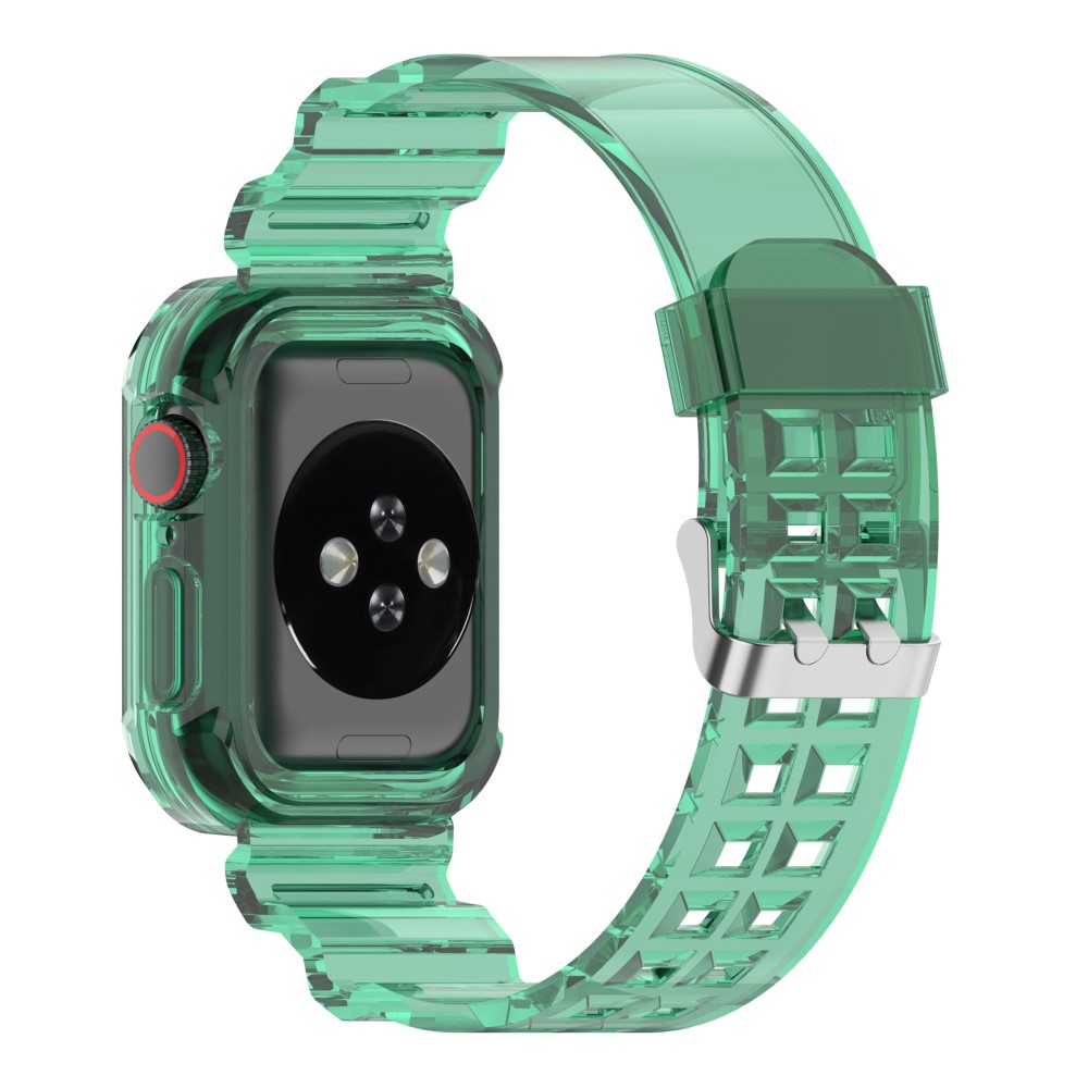  Apple Watch 38/40/41/42 mm Kristall Skal/Armband Grön