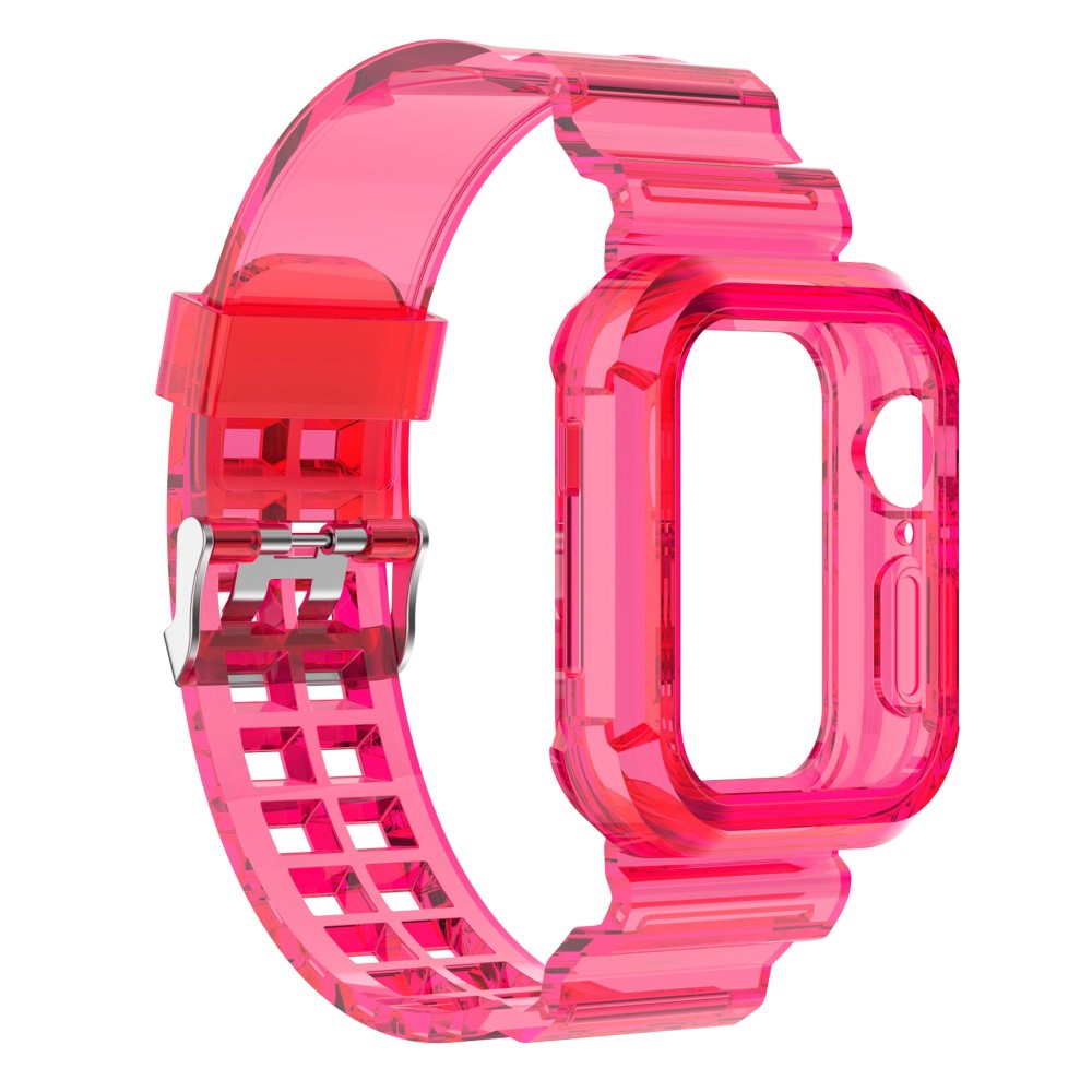  Apple Watch 38/40/41/42 mm Kristall Skal/Armband Rosa