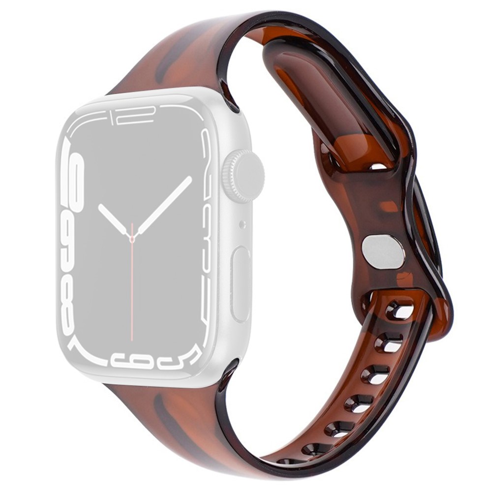  Apple Watch 42/44/45/46/49 mm CrystalFlex TPU Armband Brun
