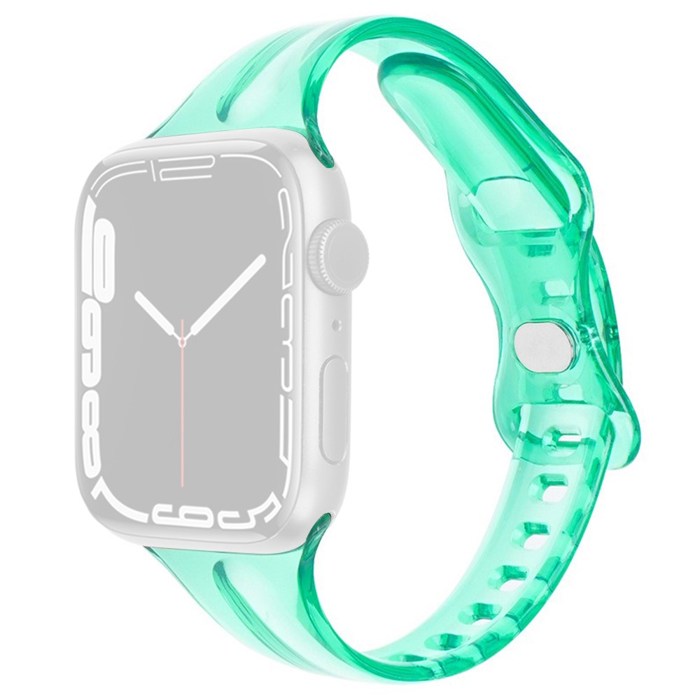  Apple Watch 42/44/45/46/49 mm CrystalFlex TPU Armband Grön
