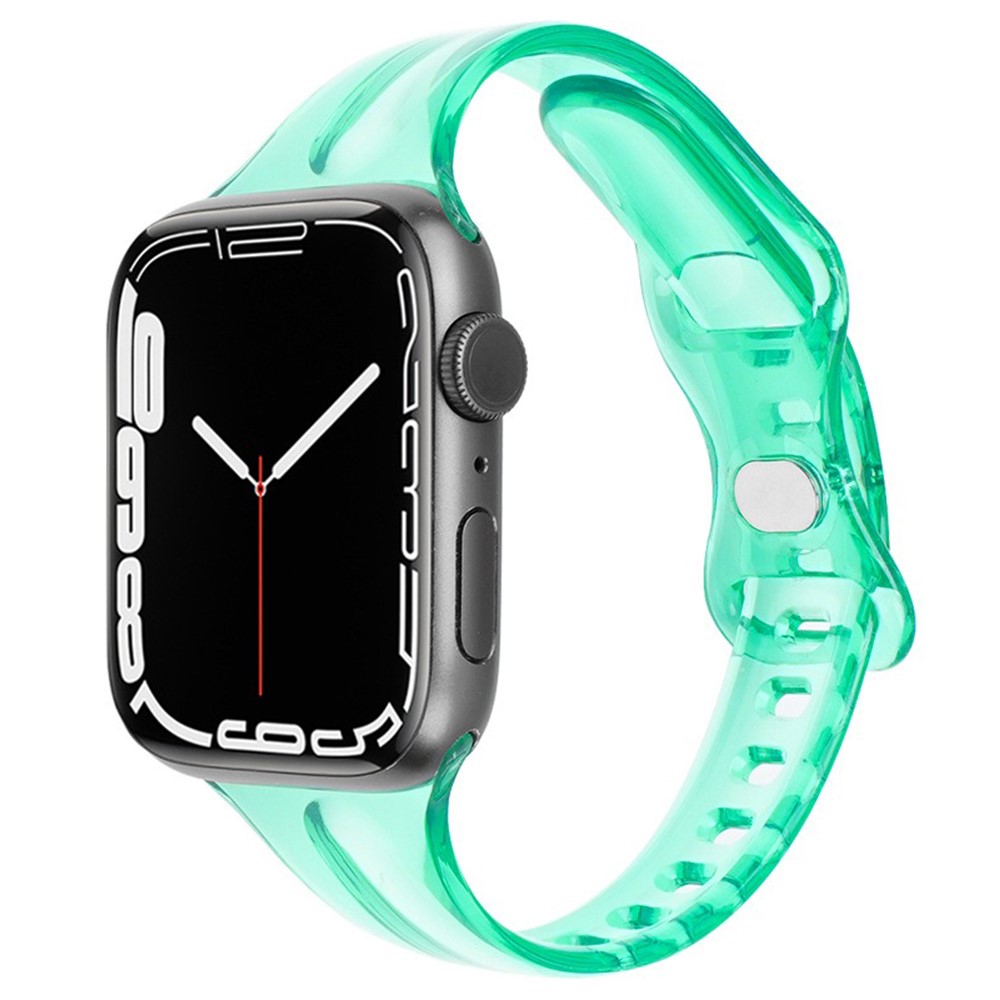  Apple Watch 42/44/45/46/49 mm CrystalFlex TPU Armband Grön