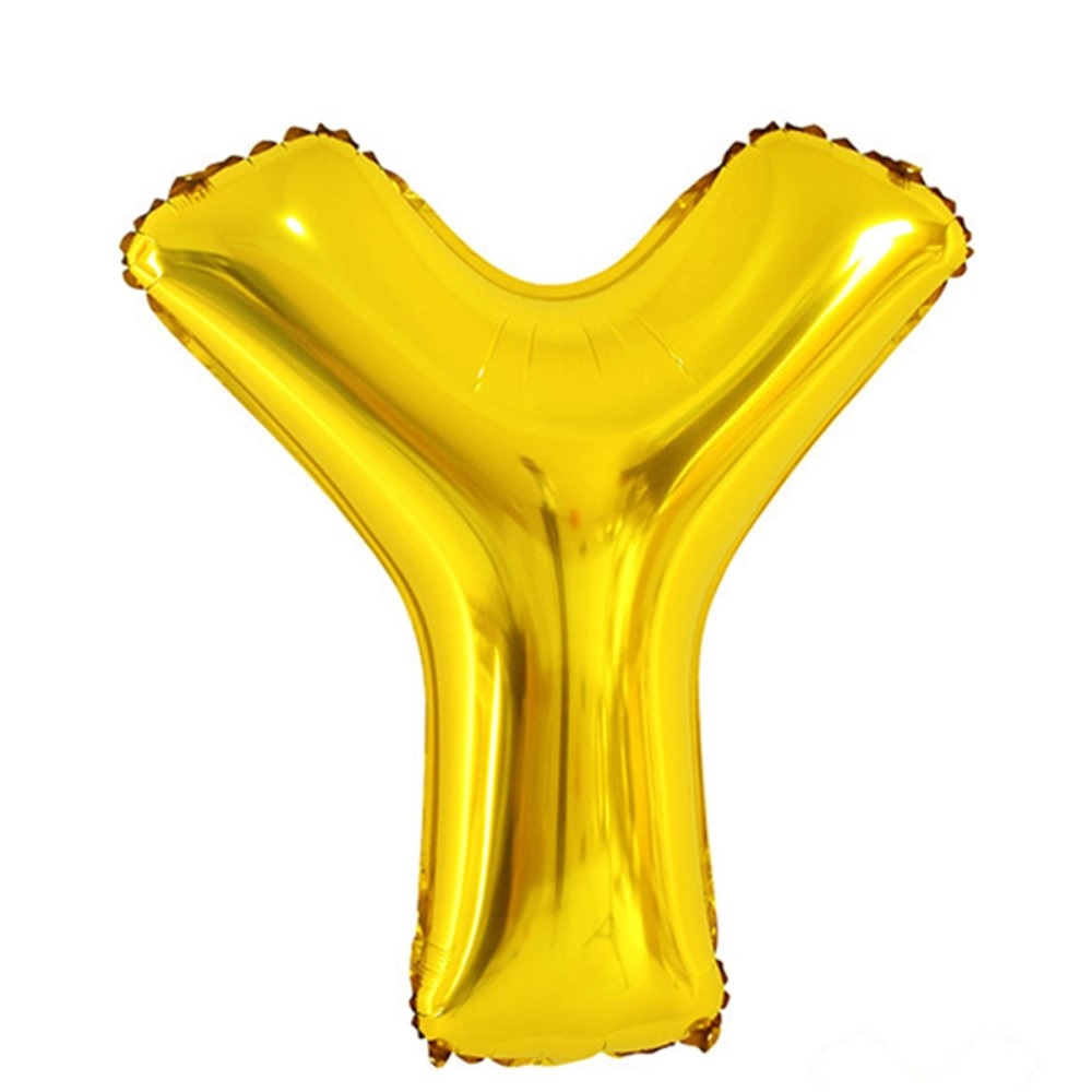  Bokstavsballong Y 70 cm Guld