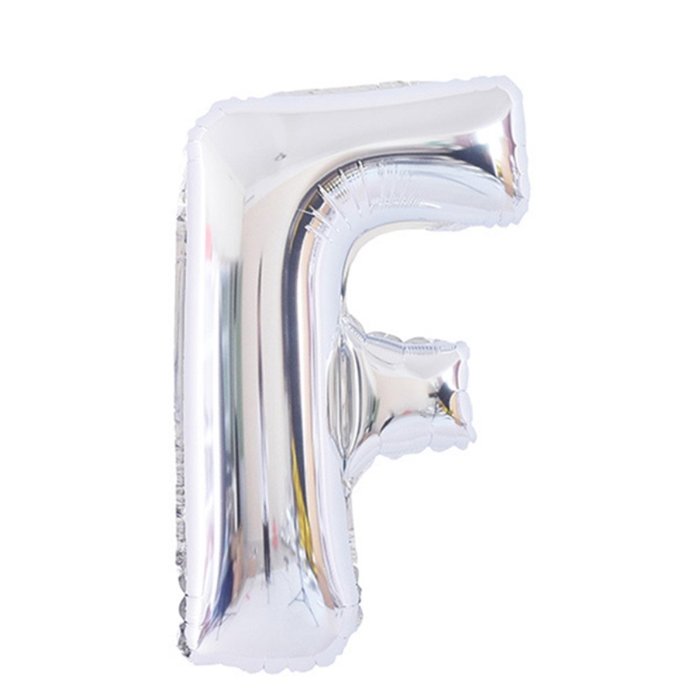  Bokstavsballong F 70 cm Silver