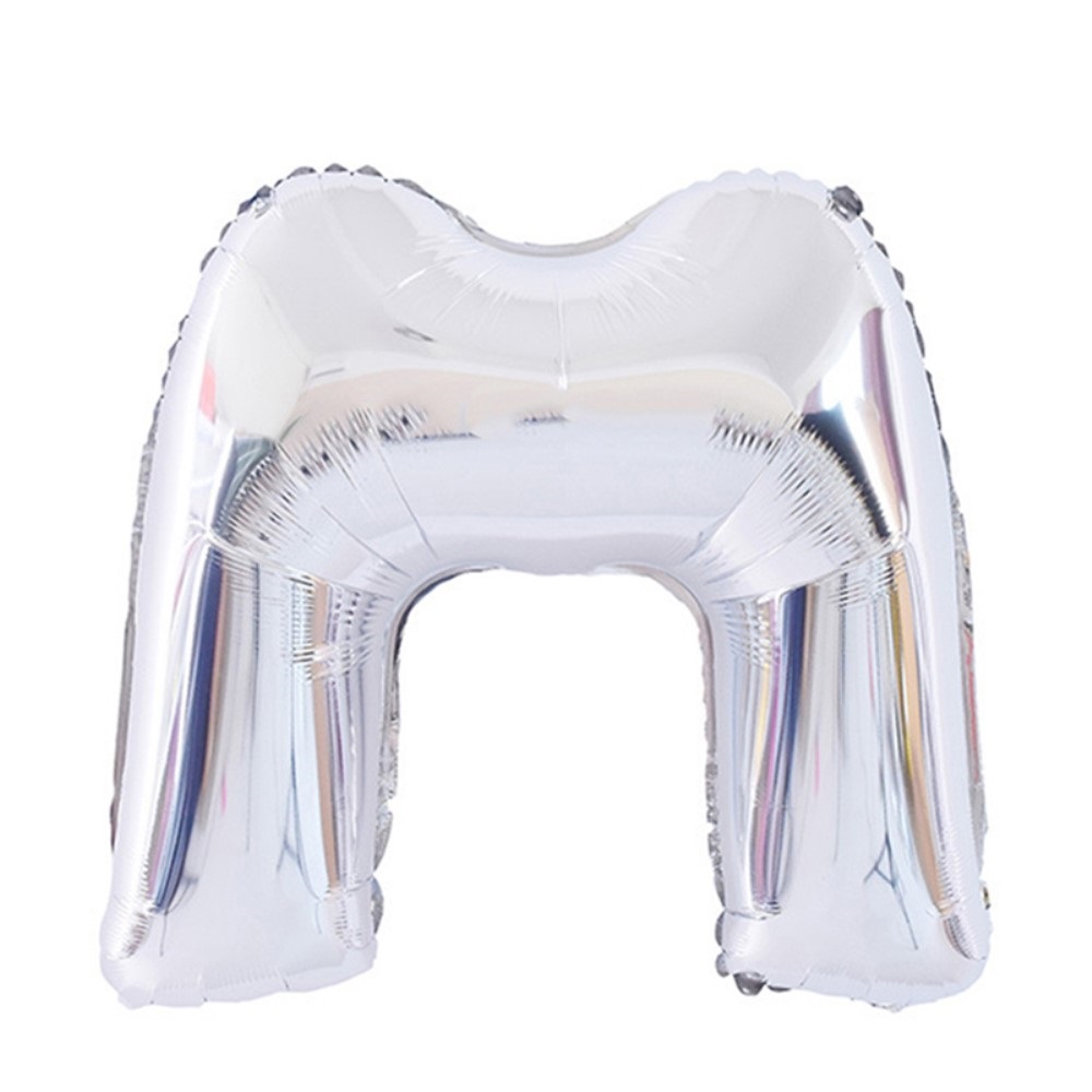  Bokstavsballong M 70 cm Silver