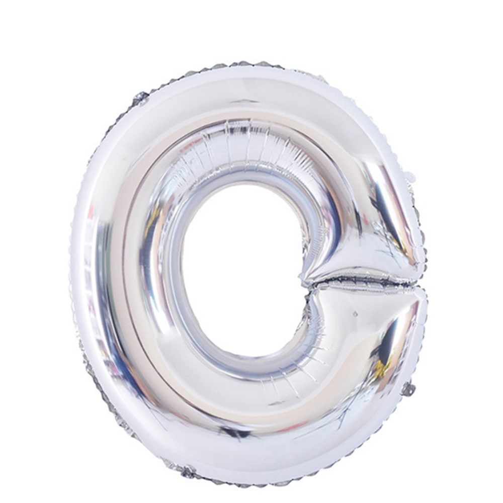  Bokstavsballong O 70 cm Silver