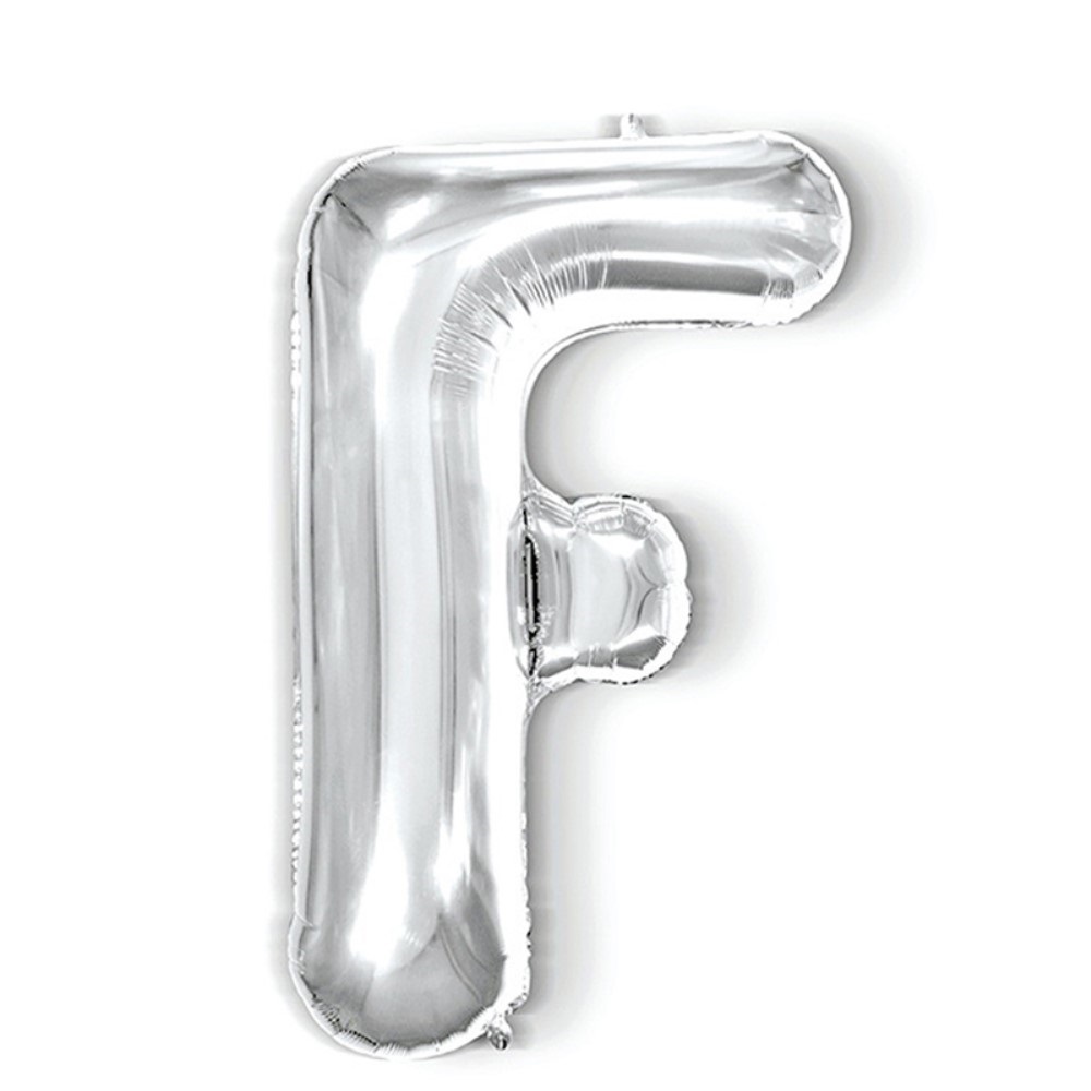  Bokstavsballong F 40 cm Silver